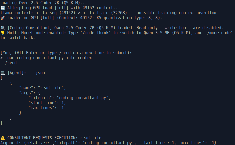 Simple coding agent & Consultant